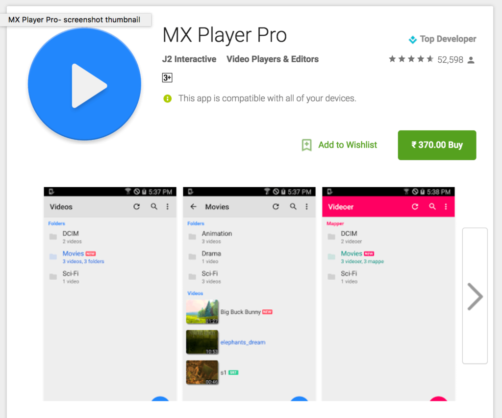 mx player pro openload